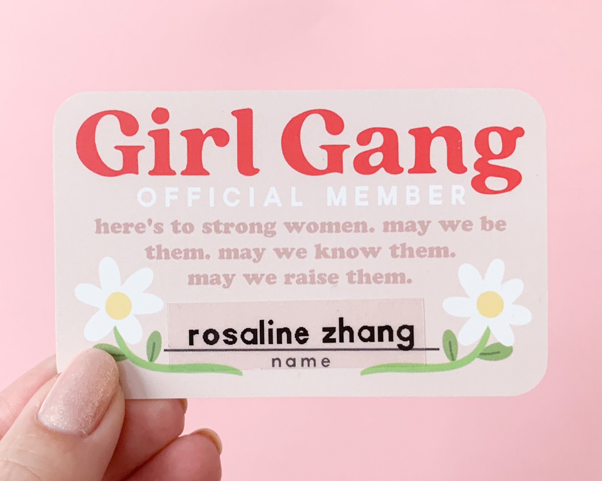 Girl Gang Membership Card