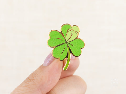 Clover Girl Enamel Pin